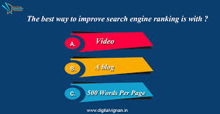 the best way to improve search engine ranking is with