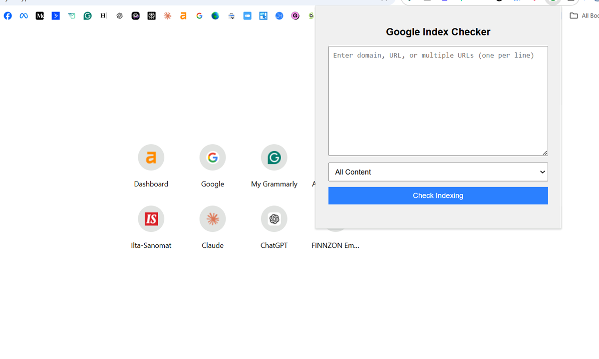 google indexed pages checker