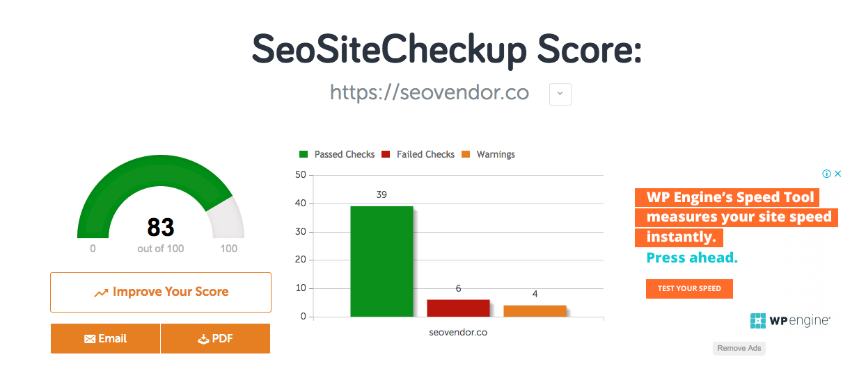 seo site checkup
